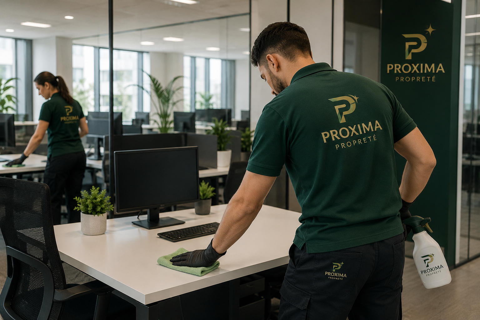 Nettoyage professionnel de bureaux par Proxima Propreté